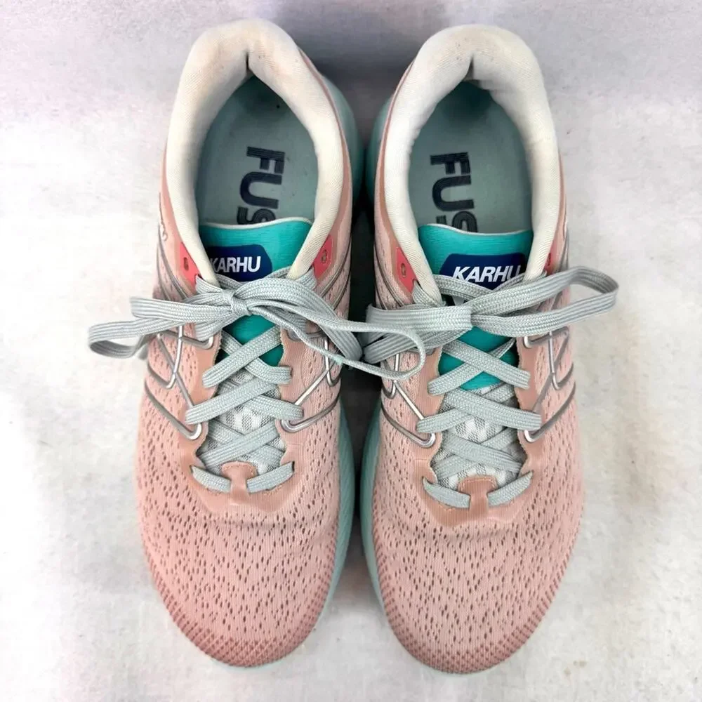 Women’s Karhu Fusion 3.5 Running Shoes ORTIX Pink & Teal Sneakers size 10.5